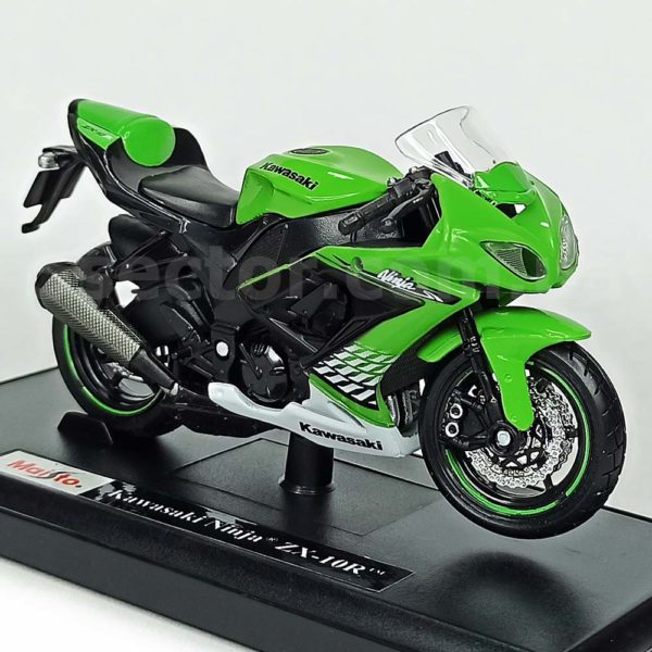 Kawasaki Ninja ZX-10R Модель 1:18 Зеленый