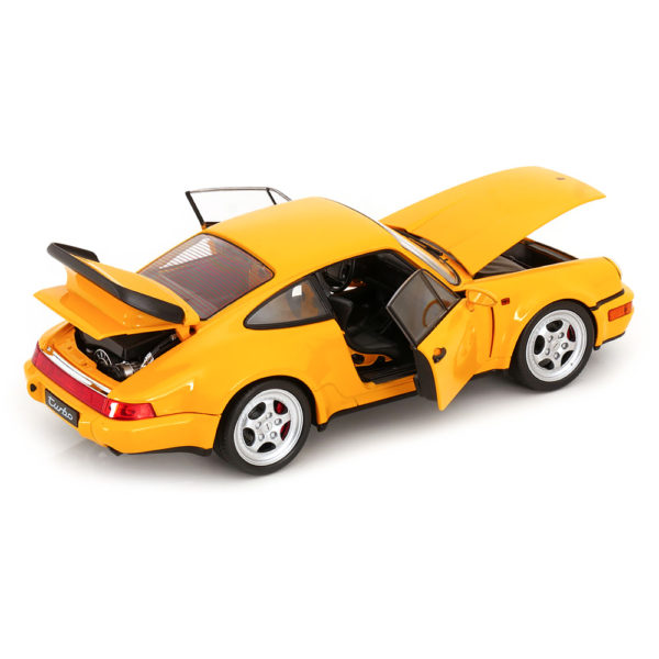 Porsche 911 (964) Turbo 1989 Модель 1:18 Желтый