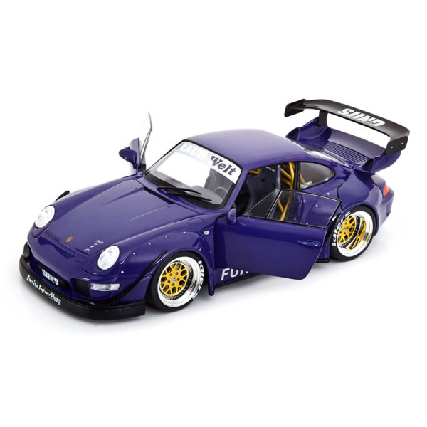 Porsche 911 (993) RWB Furusato Модель 1:18 Фиолетовый