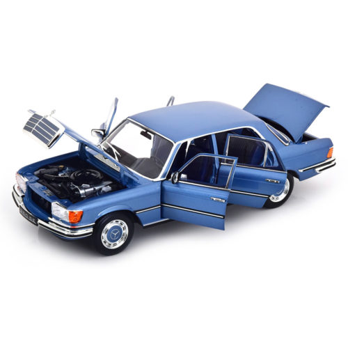 Mercedes-Benz 350 SE W116 1973 Модель 1:18 Голубой